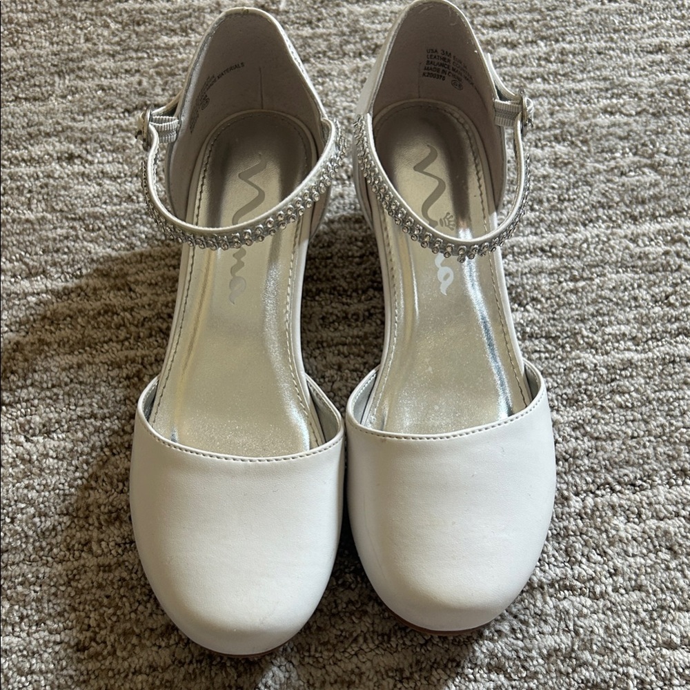 Nina White Kids Dress Shoes- Perfect for First Communion or Easter